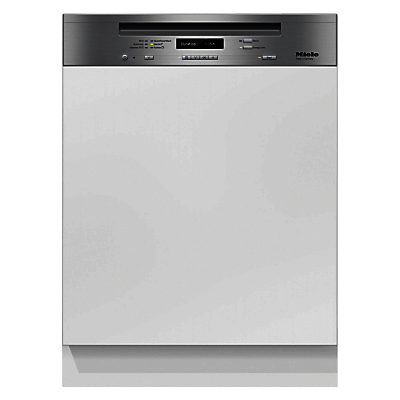 Miele G6730 SCi Semi-Integrated Dishwasher, Clean Steel Miele G6730 SCi Semi-Integrated Dishwasher, Clean Steel